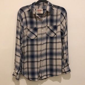 Plaid Boyfriend Fit Top